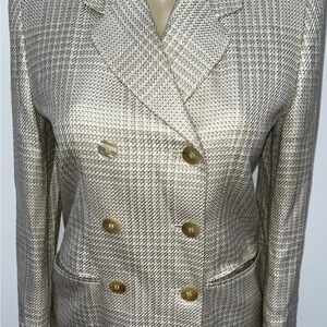 Vintage lined double breasted Worthington blazer size 4P classy AND ELEGANT